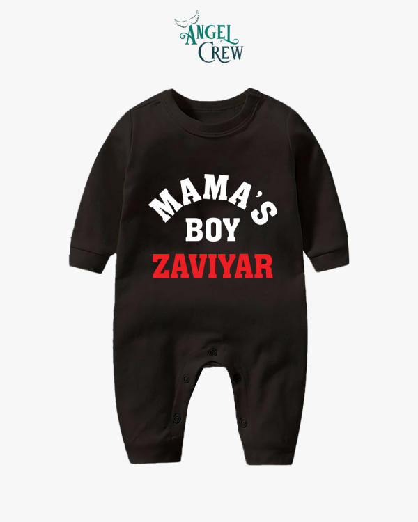 Custom Name Mama's Boy Body Suit